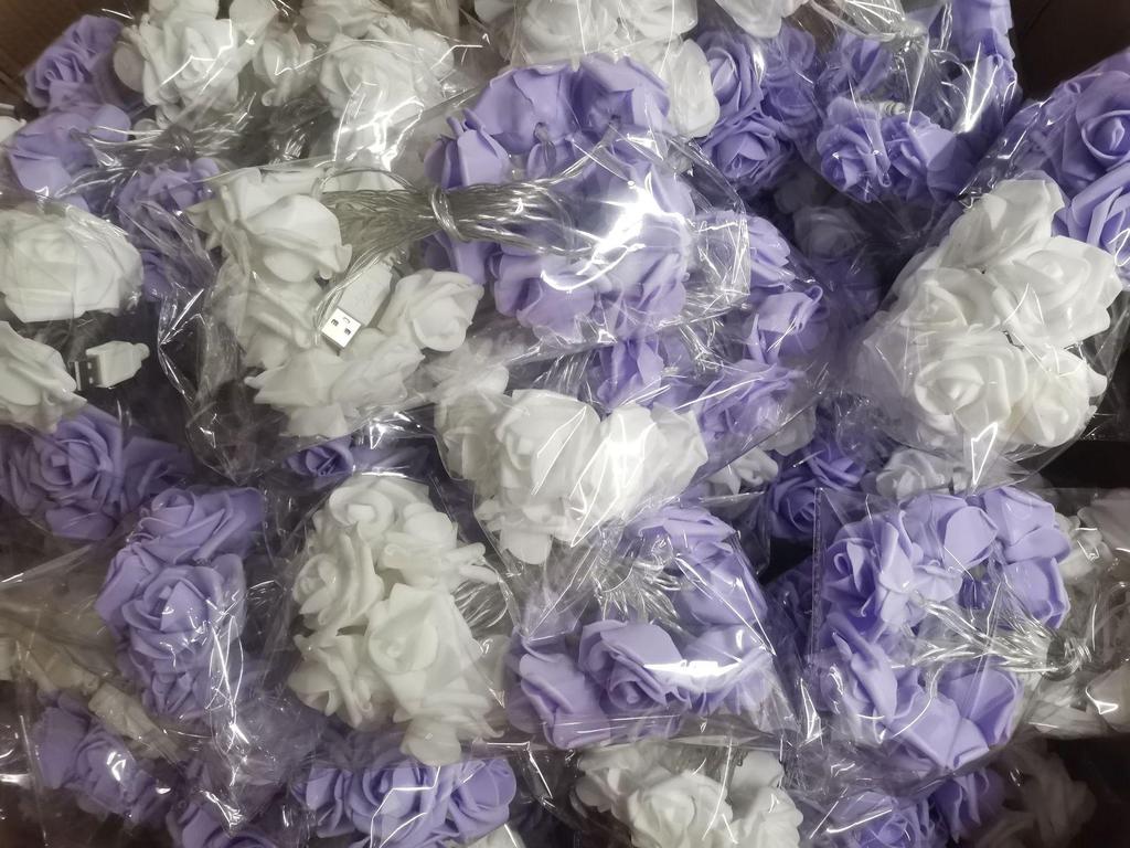 Светодиодные гирлянды в виде роз - Украшение для спальни и реквизит для предложения руки и сердца