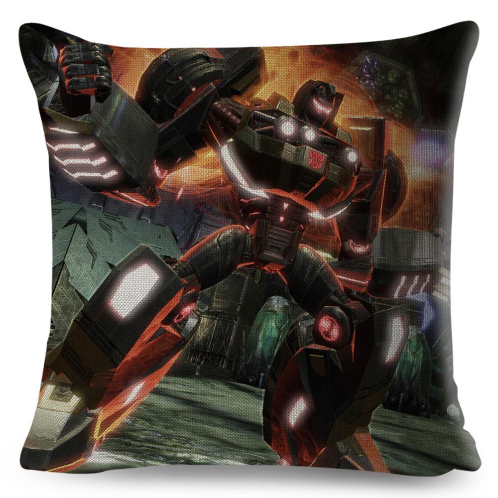 Classic Movie Pillowcase Cushion Cover for Sofa Home Car Decor Cartoon Transformation Polyester Pillow Case xcm