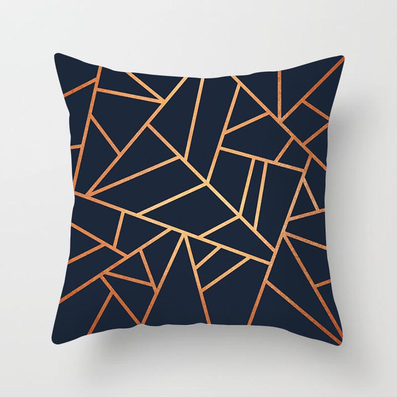 Дом Продукты Новый Черный Геометрический Диван Подушка Наволочка Цифровая Печать Офисная Наволочка