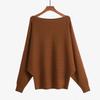 2022 for autumn and winter women's sweaters one-neck twist batman loose plus size long-sleeved jumper