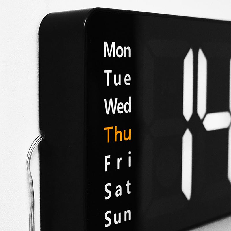 Светодиодные цифровые настенные часы с электронным пультом дистанционного управления, температурой и датой, настенные