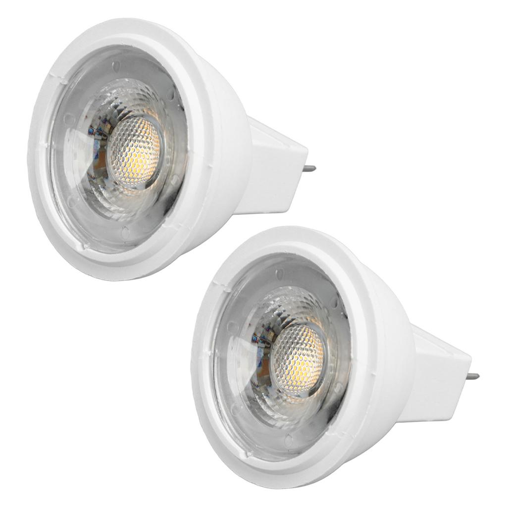 2Pcs MR11 Light Bulb High Brightness 3W 110V Faster Heat Dissipation GU4 Spotlight Bulbs for