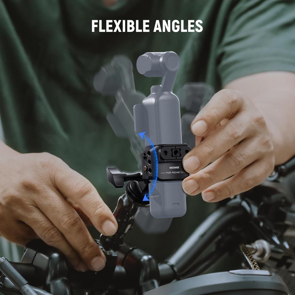Клетка для камеры NEEWER для Pocket 3, алюминиевый сплав, крепление для экшн-камеры, фиксированная защита камеры с адаптером для холодной камеры, защитная видеорешетка