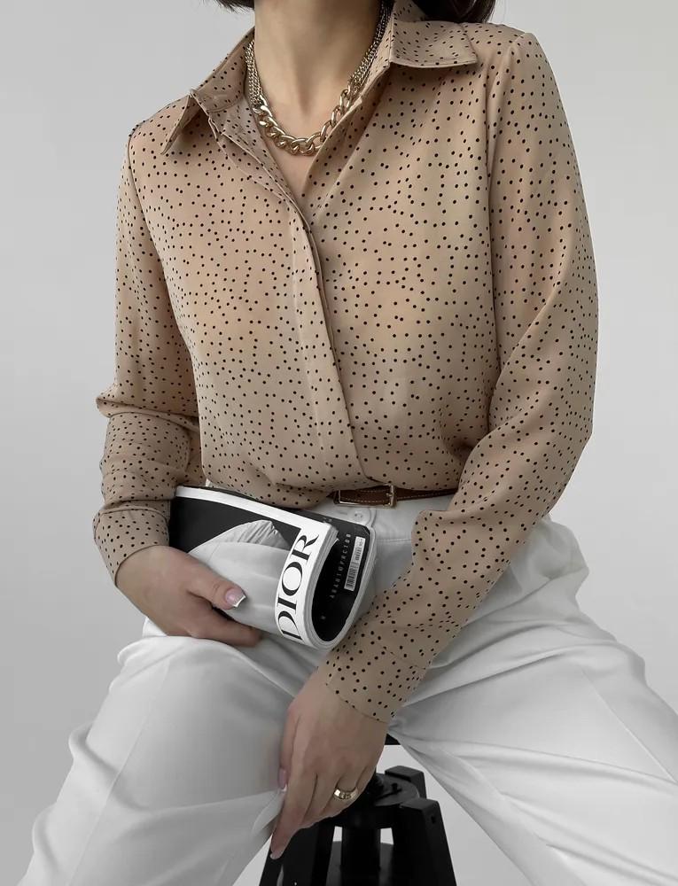 Европейско-американская приталенная рубашка с длинным рукавом: Элегантный и современный