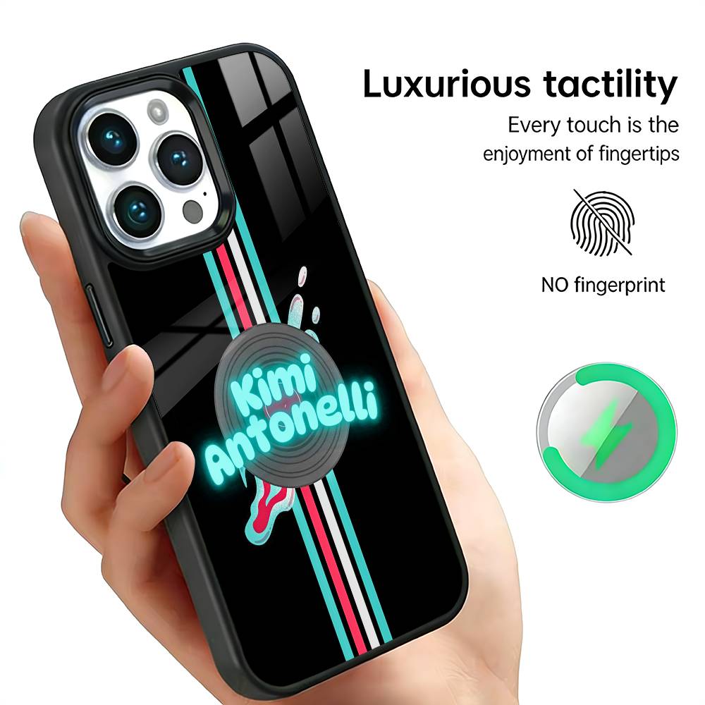 Чехол для телефона с изображением водителей K-Kimi A-Antonelli для iPhone 17, 16, 15, 14, 13, 12, 11 Plus, Pro Max Для беспроводной зарядки MagSafe