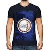 Virginia State Grunge Flag Unisexs TShirt Tee Top Virginian Shirt Jersey Gift