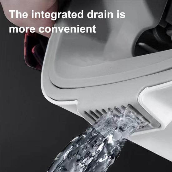 Double-Tank Barrel System Mop Bucket Set Self-Cleaning Mop with 6 Cleaning Cloth 360 Degree Rotating