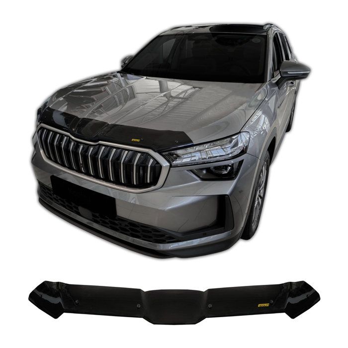 SCOUTT | Bra Capot Déflecteur Protection Pour Skoda Kodiaq Depuis 2024, Aérodynamique, Assemblage Facile, Aucun perçage requis