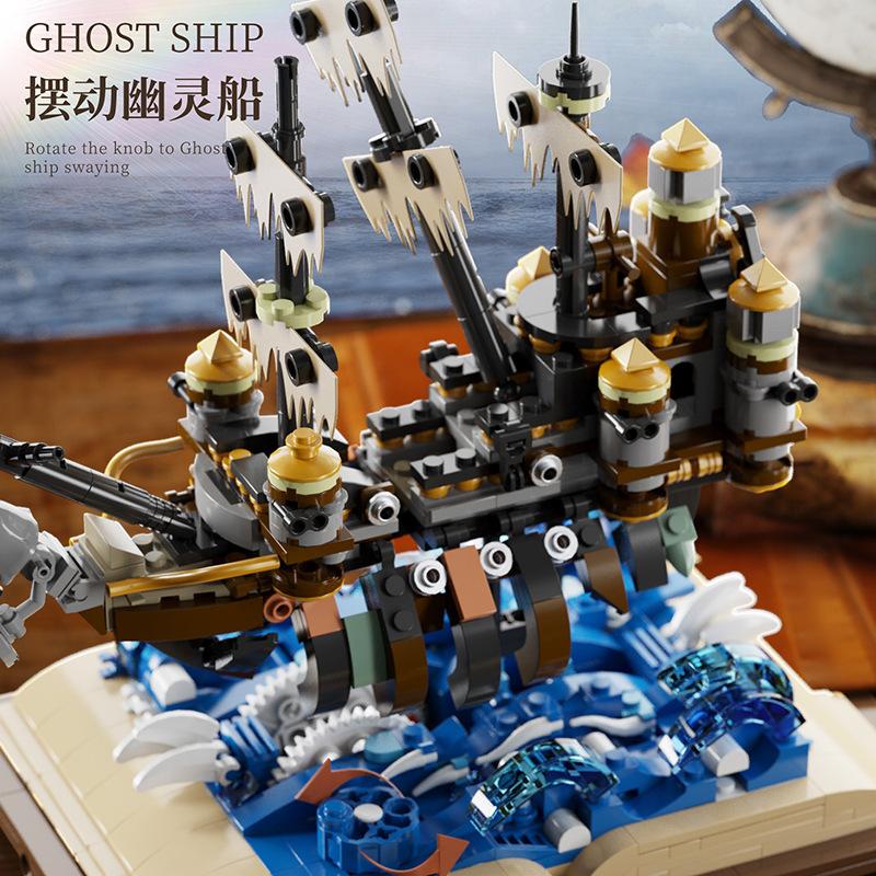 Pirate Ship Imperial Warship Model Building Blocks Black Pearl Kids Educational Toy