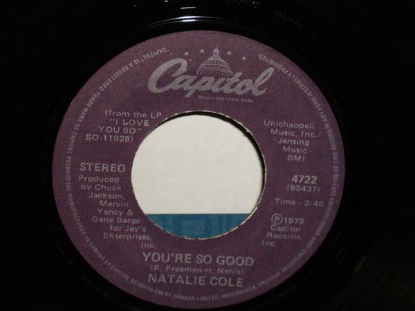 7-дюймовая пластинка NATALIE COLE Youre So Good 4722 Capitol Records 1979 Канада SoulFunk Б/у