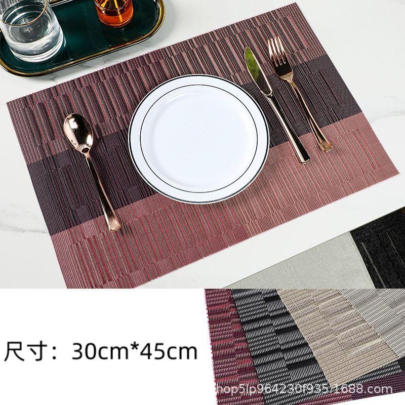 Thermal insulation placemat PVC household western food mat, tableware anti-scalding table mat, environmentally friendly placemat PVC tableware, dishes