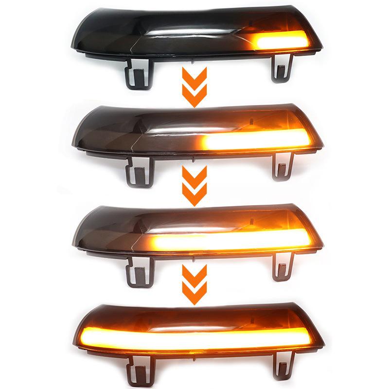 Совместимо с Volkswagen Golf 5, Jetta MK5, Passat, Sharan: Светодиодный поворотник в зеркале заднего вида с эффектом бегущей воды
