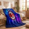 AC Milan Print Flannel Blanket Soft Warm Sofa Bed Throw Blanket For Home Office Bedroom