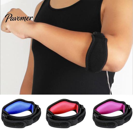 Elbow Compression Wrap Women Men Tennis Brace Strap with Sponge Liner Pad Professional Tendonitis Arm Forearm Support Straps Band Sports for
