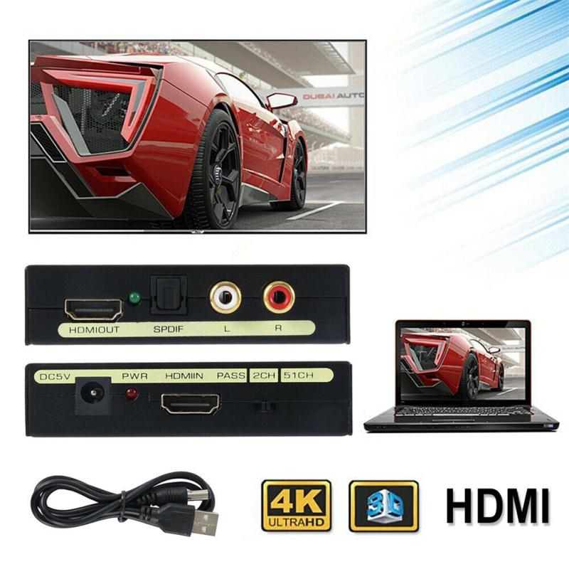 Hdmi-compatible Audio Splitter Hdmi-compatible To Hdmi-compatible + Audio + Spdif + R/l Audio Signal
