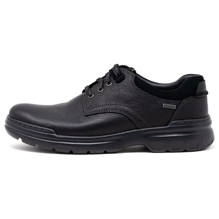 Clarks Кожаные Минималистичные Нескользящие Прочные Повседневные Туфли Мужская Обувь Черный 26163237