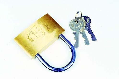 BRASS PADLOCK 35MM 90-35 - W-77350