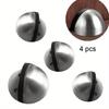 4pcs Magnet Door Stops Stainless Steel Holder Magnetic Door Stopper Non-punch Doorstop Furniture Hardware Hidden Modern Domed