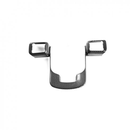 Carbon Fiber Steering Wheel Decor Frame Trim For Hyundai Santa Fe 2024 2025