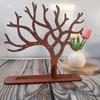 Wooden Wood Jewelry Display Stand Tree Branch Earring Holder Simple Earring Hanger  Women Girls