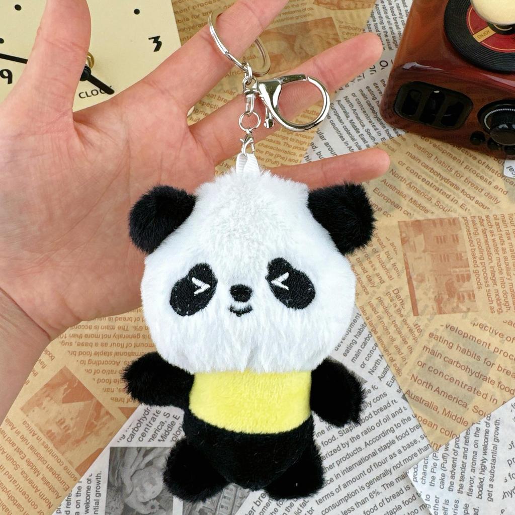 Mini Panda Plush Keychain Doll