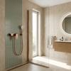 Rea Drop Brushed Copper Single-Lever Wall-Mounted Shower Faucet