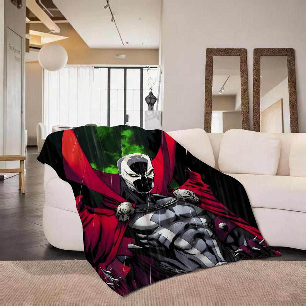 Comic S Spawn Throw Flannel Throw Blanket Suitable for Sofa Living Room Bedroom