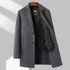 Autumn and Winter Thickened Double-layer Double-sided Woolen Coat Men's Mid-length Down Liner Coat Plus Size Men's Clothing