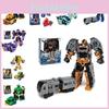 Transforming Car Robot Mech Action Figure Toy Cartoon Collectible With Puzzle Assembly Plastic Material