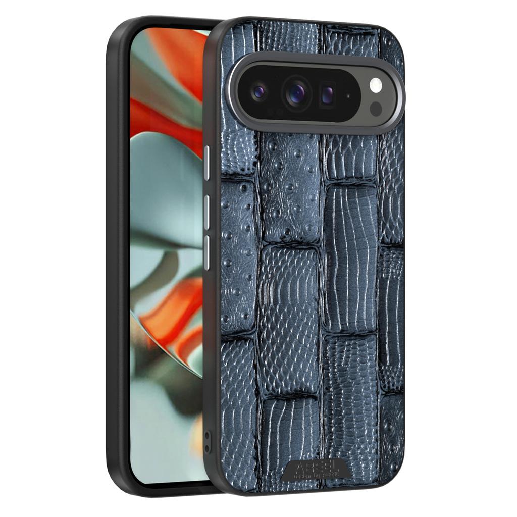 ABEEL Чехол для Google Pixel 9 Pro/Pixel 9, совместимый с MagSafe, текстура зверя, микроэмбоссированная задняя крышка