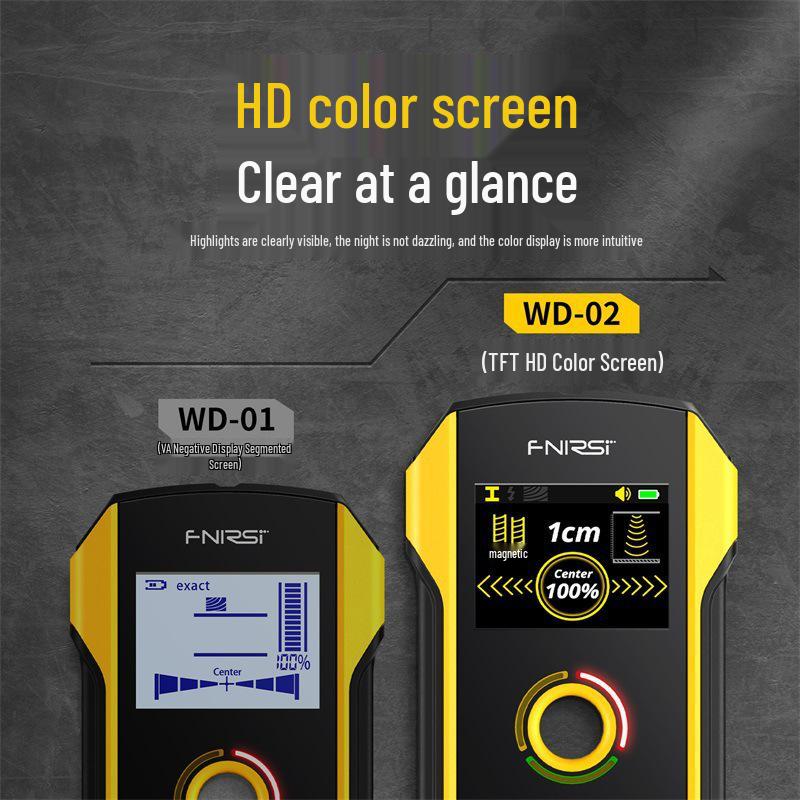 FNIRSI WD-02 Высокоточный многофункциональный детектор стен для проводов, металла и арматуры