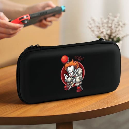 Pennywise Switch Case, Storage Bag, Game Console Storage Bag, Carrying Case, Protective Case for Switch, Large Capacity Game Card Storage, Holds 15 Ga