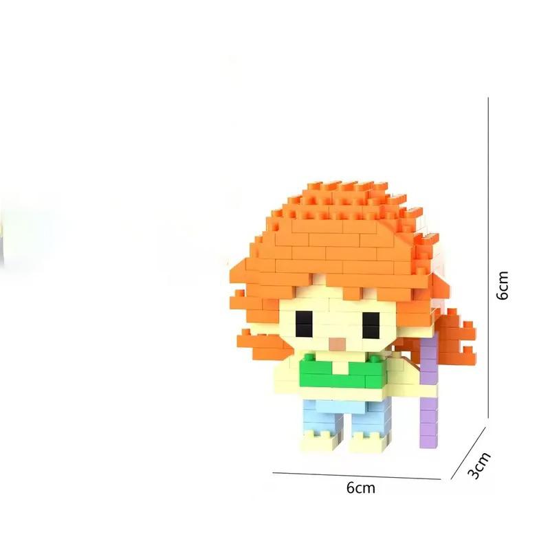 One Piaca-bloques de construcción Luffy Zoro, figuras de acción de Anime, juguete Nami Usopp, juguetes para niños, regalos de cu