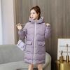 Women's Coat Fashion Hooded Down Jacket Thickened Long Women's Zipper Outerwear Winter Warm Coat