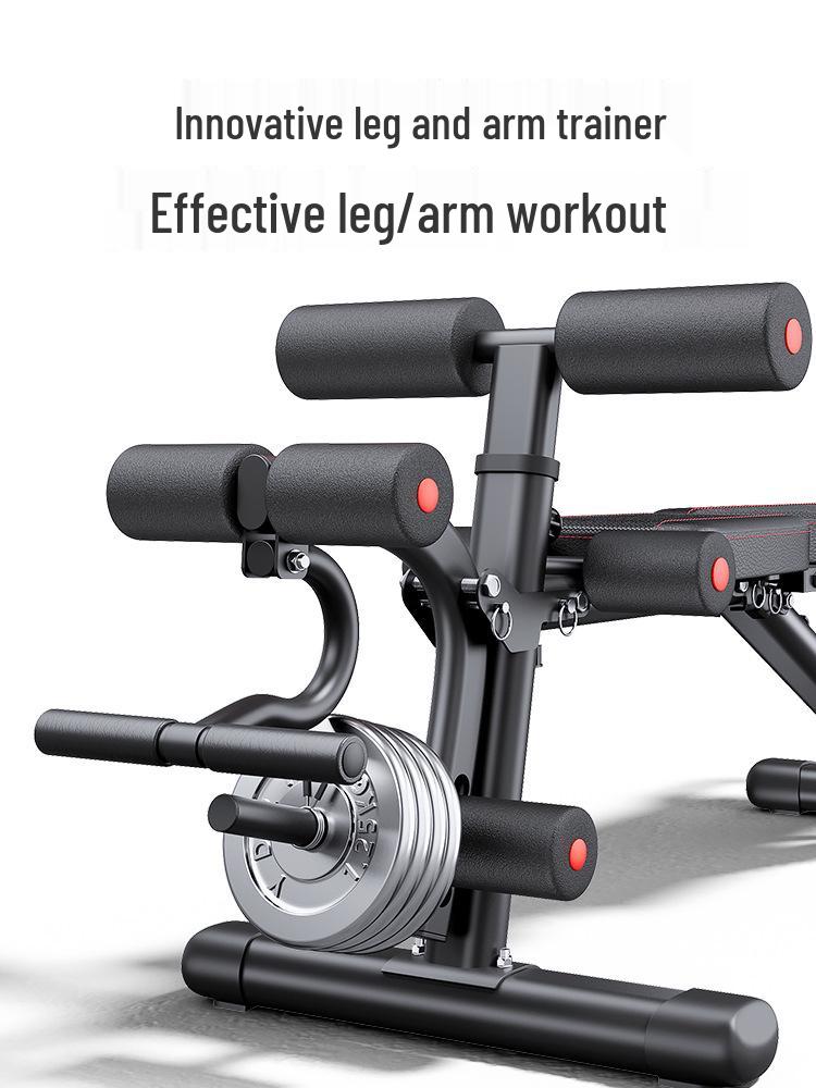 Cross-border Folding Multifunctional Dumbbell Bench: Bench Press, Sit-up Aid, Barbell Fly, Home Fitness Chair.