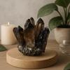Smoky Ghost Quartz Crystal Cluster