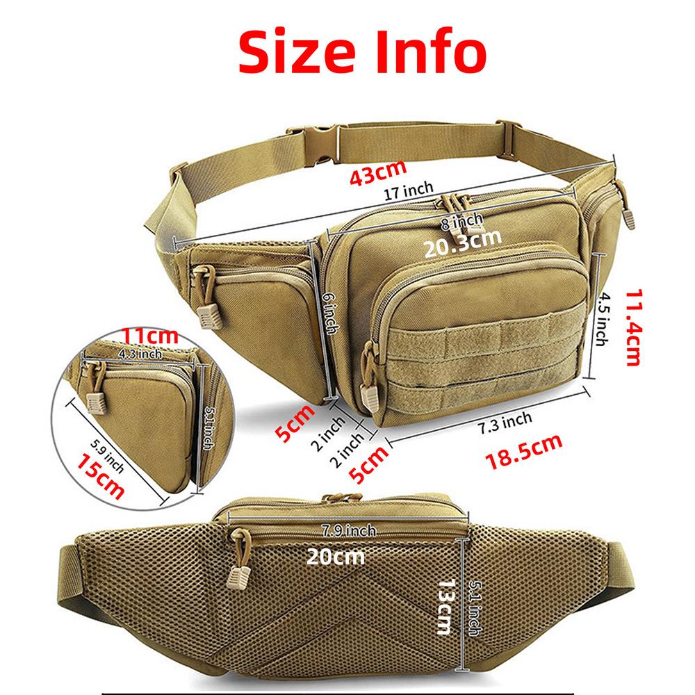 Поясная сумка для походов на открытом воздухе, функциональная сумка для бега, спорта, сумка для велоспорта, поясная сумка, многофункциональная сумка для инструментов, тактическая поясная сумка на плечо