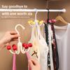 Patented 360-Degree Rotating Six-Claw Hook Household Clothing Hanger for Pajamas Intimates Hats-Plastic Storage Sling