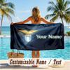 Custom Text Beach Towel, Soft Absorbent Swimming Multi-use TowelLazio FC