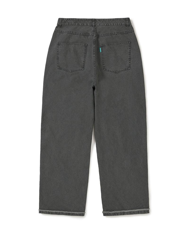 MMLG [Mmlg] Washed Wide Pants (Charcoal)