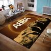ABBA Vintage Portrait Design Rug Non-slip rug suitable for living room and bedroom sofas