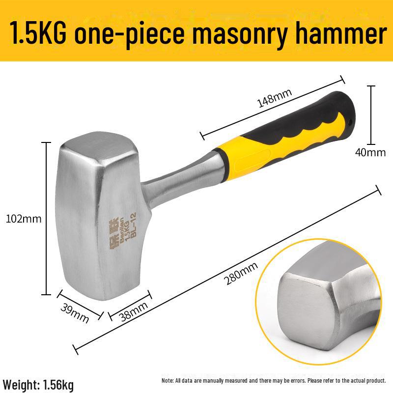 Compact Multifunctional Hammer: Claw, Woodworking, Nailing, Safety & Nail-Pulling Tool