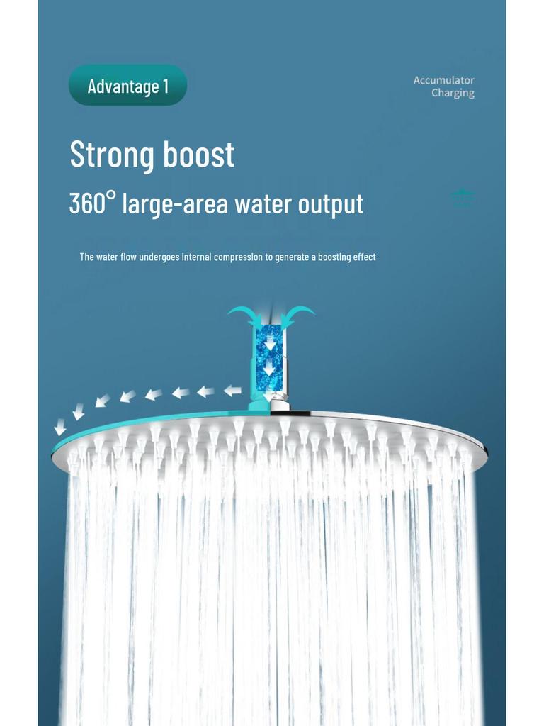 Насадка для душа с эффектом тропического дождя из нержавеющей стали 304 для домашних ванных комнат