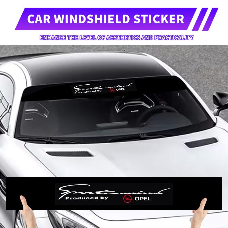 VKXG1 Car Front Windshield Stickers Front and Rear Decorative Decals Sticker For Opel Astra j Insignia Astra g Corsa Zafira Mokka