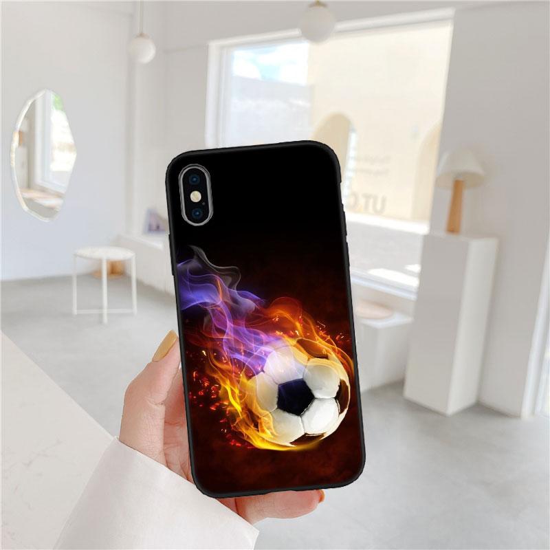 BF58 Мягкий чехол для телефона в виде футбольного мяча для Xiaomi Poco C40 C50 C51 C55 C65 C71 C75 F3 F5 F6 F7 M2 M3 Pro Ultra