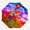 Disney Classic Characters Automatic Opening and Closing Umbrella - Small Umbrella Suitable for Various Occasions, Portable 3-Fold Small Umbr