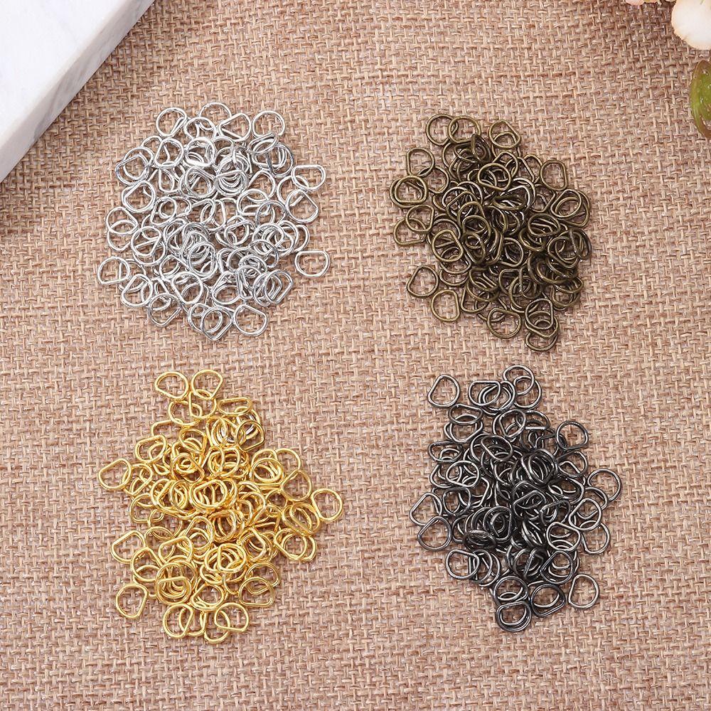 4мм/5мм Мягкие игрушки Мини Сверхмаленькая D-пряжка Сделай сам Куклы Пряжки Аксессуары для кукольных сумок Пуговицы для ремня