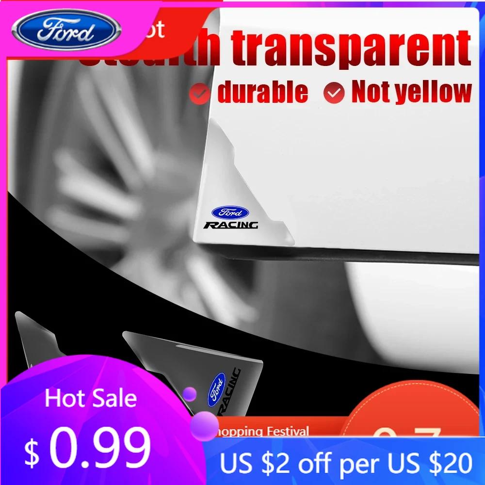 Горячая наклейка на автомобиль Для Ford Новая 2 шт. Прозрачные накладки на углы дверей автомобиля Наклейки для защиты от столкновений Для Ford Ranger Focus Ku