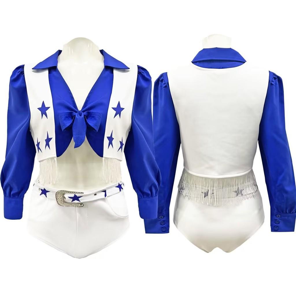 Football Match Cheerleader Girl Performance Costume Set For Stadium And Party Celebrations