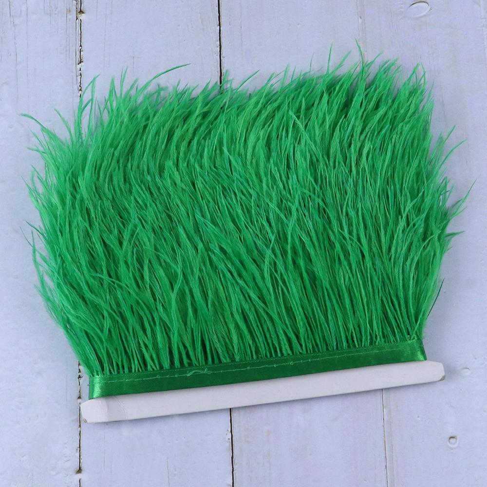 10 Meters Fluffy Colored Ostrich Feather Trim Ribbon 8-10Cm Natural Plumes Sewing Trimmings For Dress Clothing Decoration Crafts